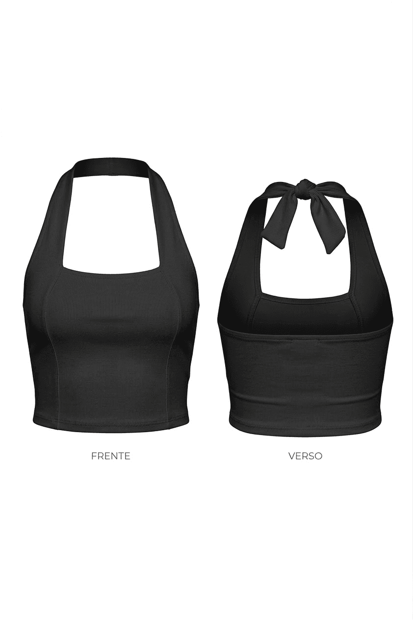 Blusinha Amarração Preto